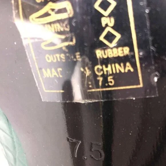 Azalea Wang Lace-Up Stiletto Boots, Size 7.5, Gold Heel, Statement Glam - Picture 2 of 6